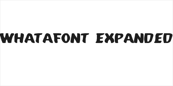 Whatafont Expanded Logo