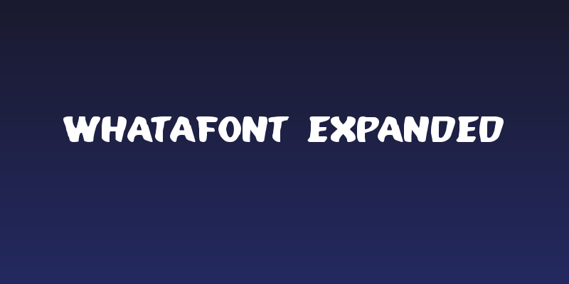 Whatafont Expanded Social Header