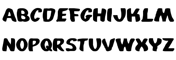 Whatafont Expanded Font LOWERCASE