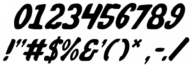 Whatafont Italic Font OTHER CHARS