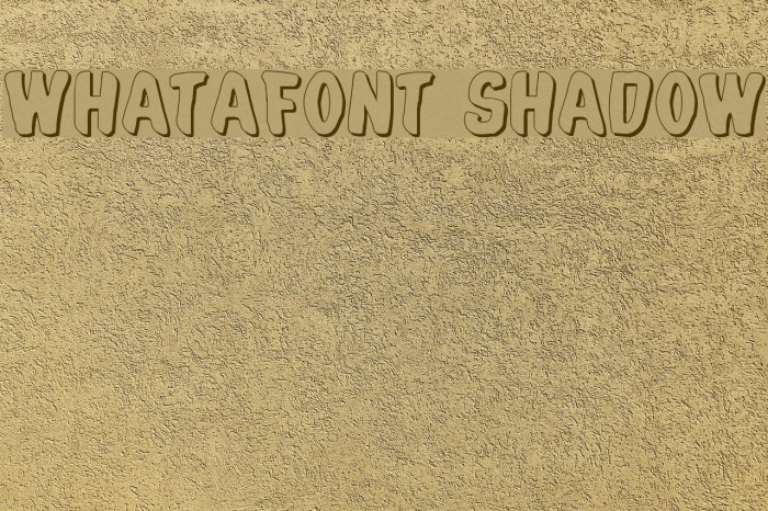 Whatafont Shadow Font examples