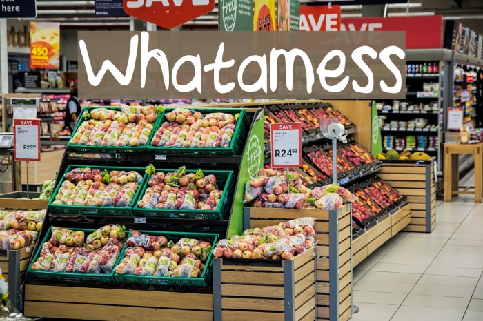 Whatamess Font examples
