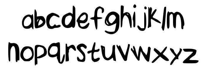 Whatamess Font LOWERCASE