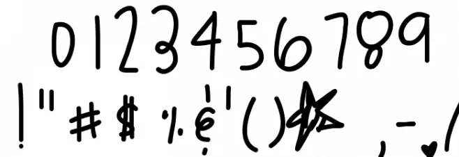 WhatchuThinkBabe Font OTHER CHARS