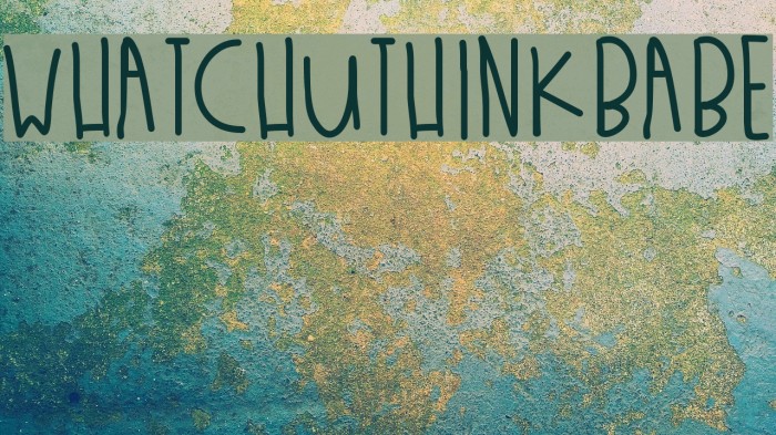 WhatchuThinkBabe Example 2