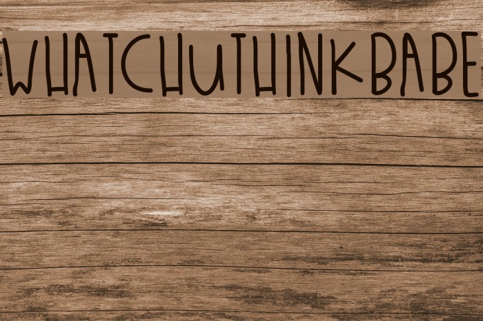 WhatchuThinkBabe Example 3
