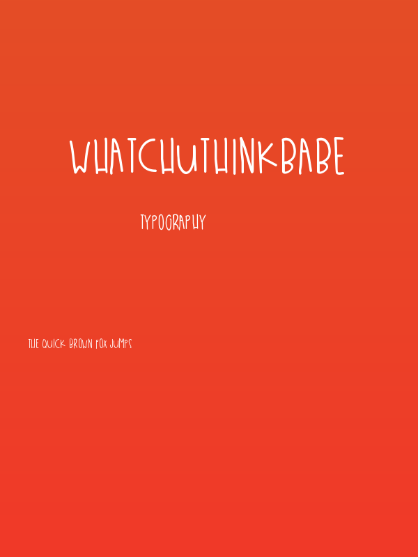 WhatchuThinkBabe Poster
