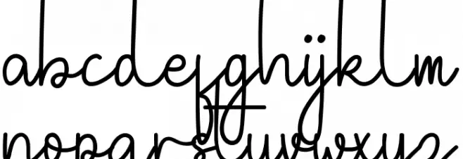 Whateva Day Demo Script 字体 小写