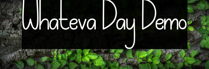 Whateva Day Demo Example 1