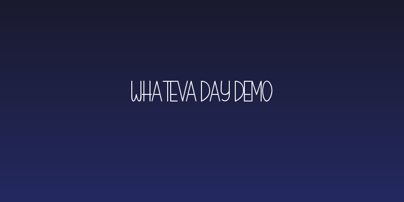 Whateva Day Demo Social Header