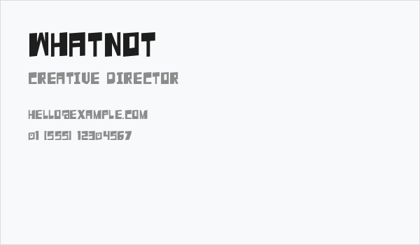 Whatnot Business Card