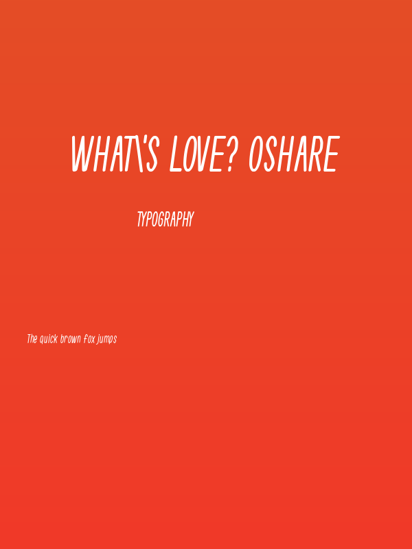 What's Love? Oshare Poster