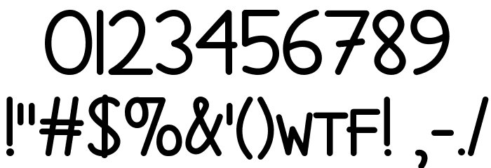 What's My Age Again Font OTHER CHARS