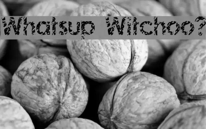Whatsup Witchoo? Font examples