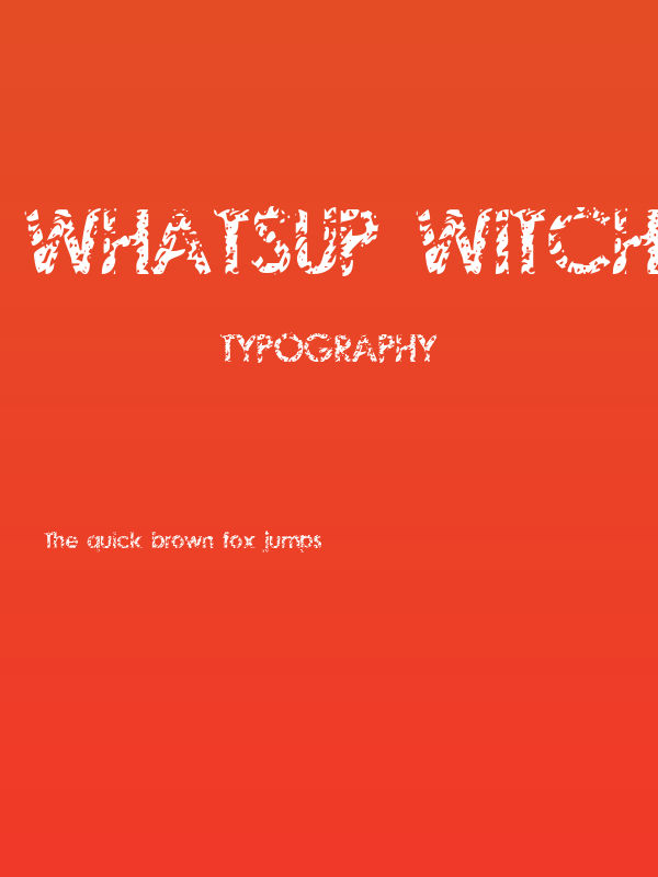 Whatsup Witchoo? Poster
