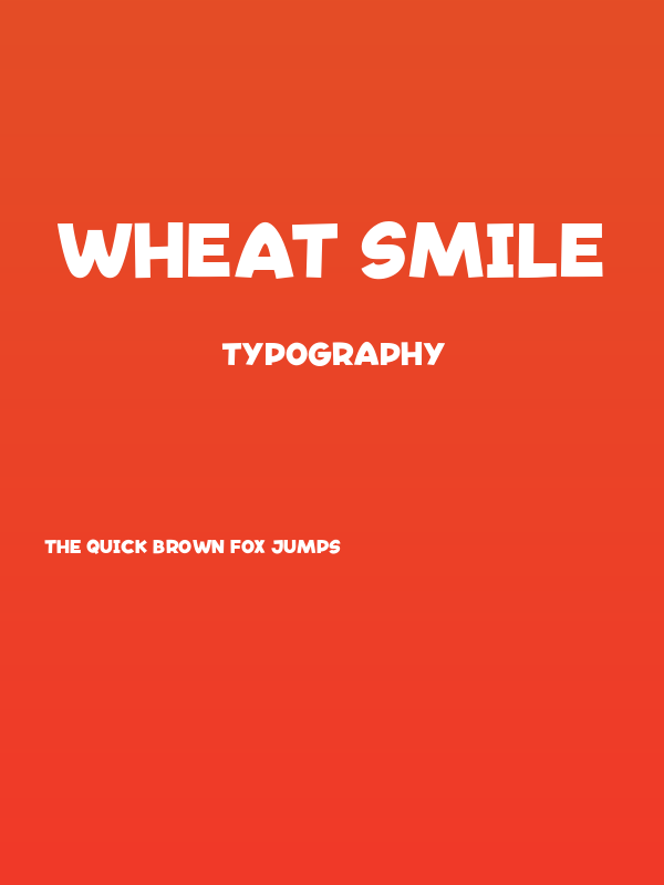 Wheat Smile Poster