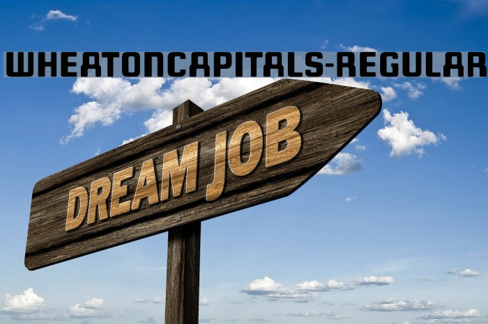 WheatonCapitals-Regular Font examples