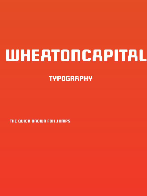WheatonCapitals-Regular Poster