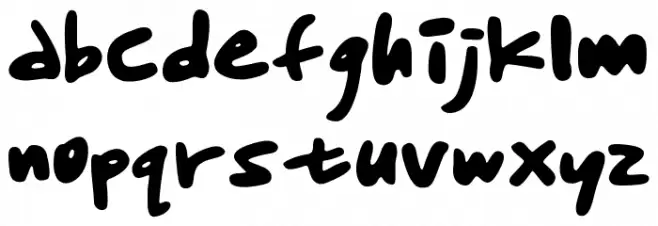 Wheein Font LOWERCASE