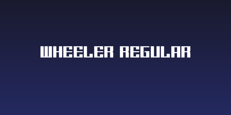 Wheeler Regular Social Header