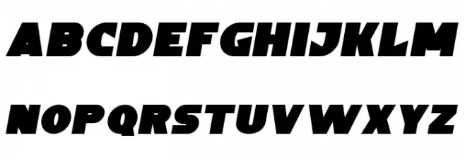 Wheelie Track Demo خط أحرف كبيرة