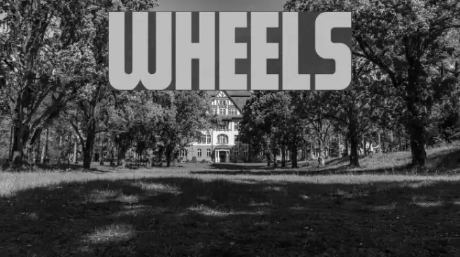 Wheels Font examples