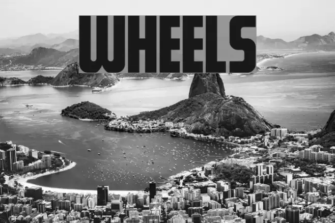 Wheels Font examples