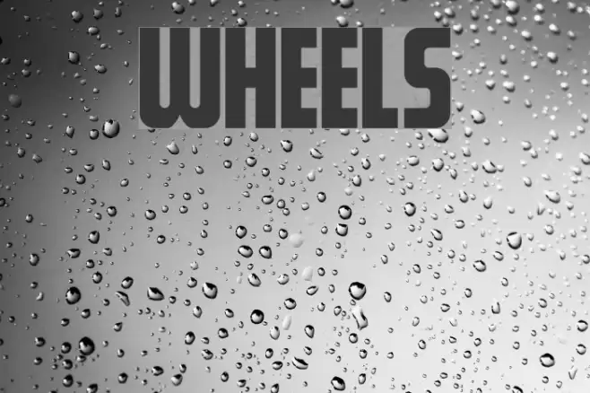 Wheels Font examples