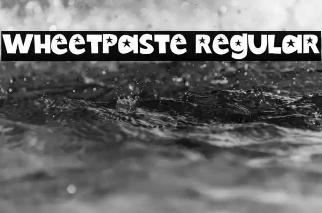 Wheetpaste Regular Polices examples
