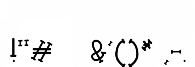 When Love & Hate Collide Font OTHER CHARS