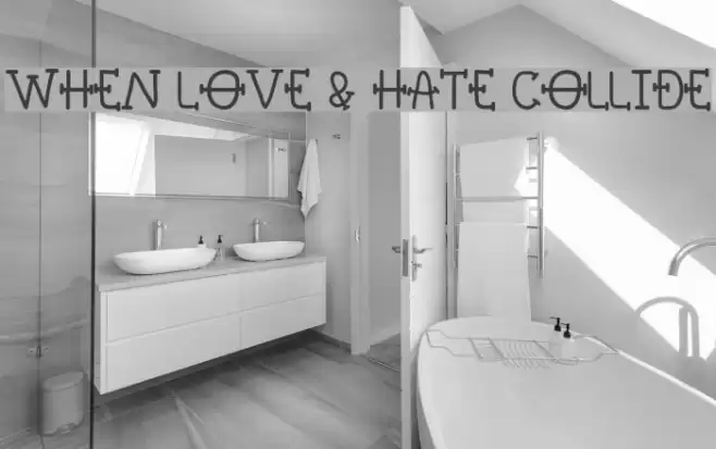 When Love & Hate Collide Font examples