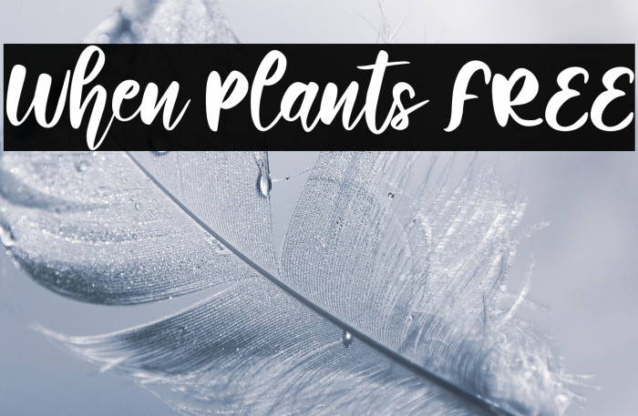 When Plants FREE Example 2