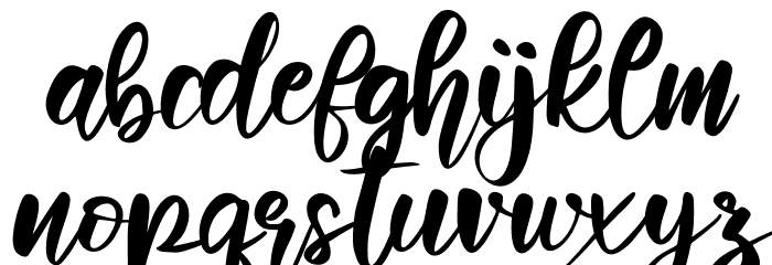 When Plants FREE Font LOWERCASE