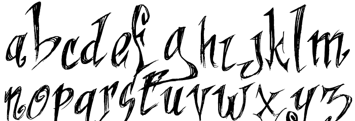 When The Eagles Dare Font LOWERCASE