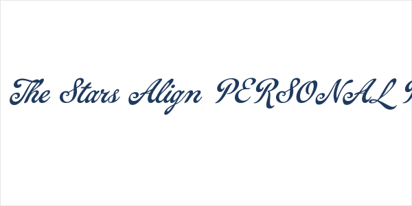 When The Stars Align PERSONAL Regular Logo