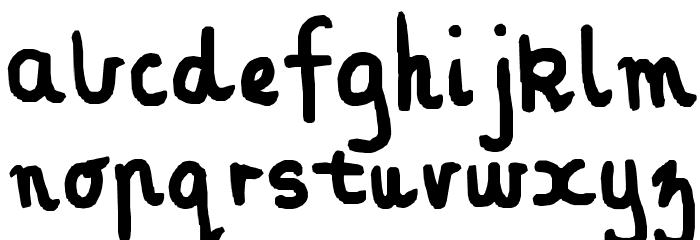 When we were young Font LOWERCASE