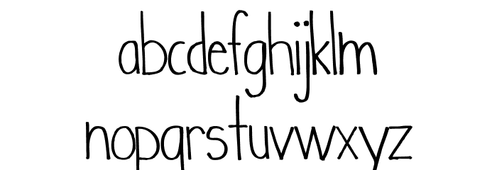 WhenIwas-Regular Font LOWERCASE