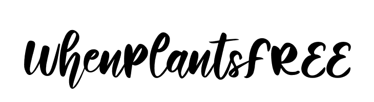 WhenPlantsFREE  免费字体下载