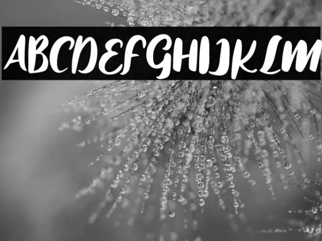 WhenPlantsFREE Font examples