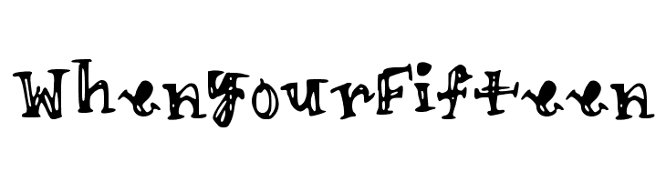 WhenYourFifteen Font