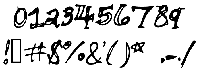 WhenYourFifteen Font OTHER CHARS