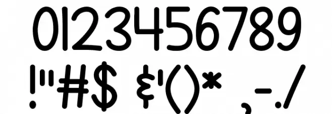 Where The Lonely Ones Roam Font OTHER CHARS