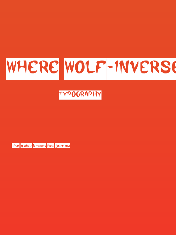 Where Wolf-Inverse Poster