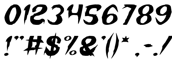 Where Wolf Italic Font OTHER CHARS