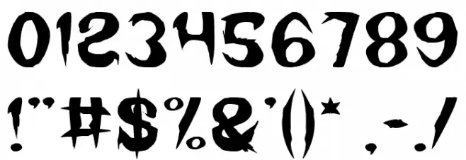 Where Wolf Font OTHER CHARS