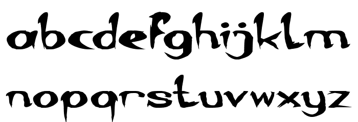 Where Wolf Font LOWERCASE