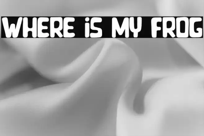 Where is my Frog 字体 examples