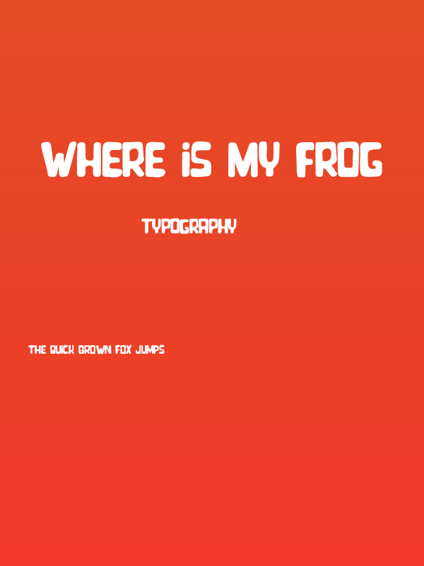 Where is my Frog Poster