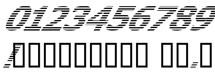 Where is the rest Italic Font OTHER CHARS