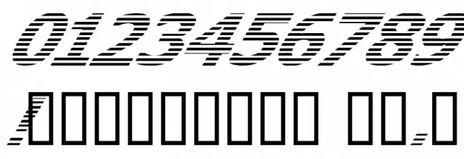 Where is the rest Italic Font OTHER CHARS